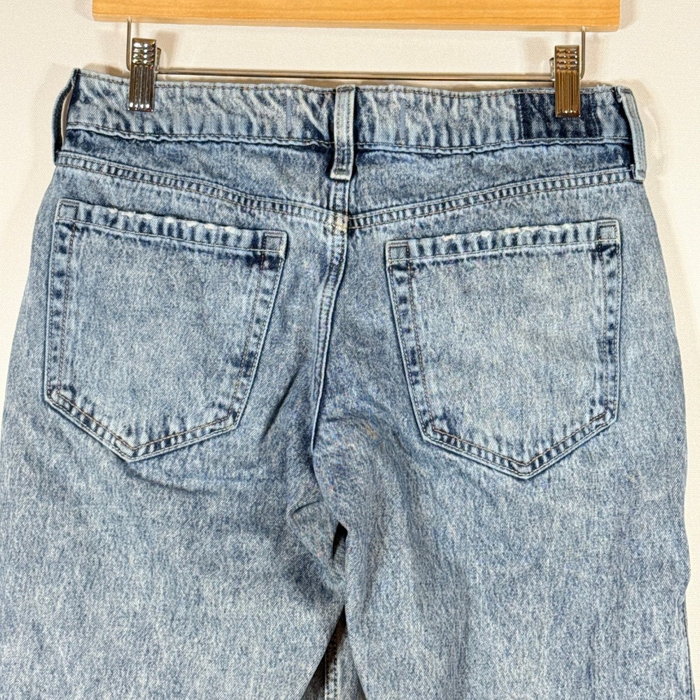 Hollister 2 Low-Rise Baggy Jeans Retro Grunge Indie Acid Wash Womens Wide Leg - Picture 5 of 7